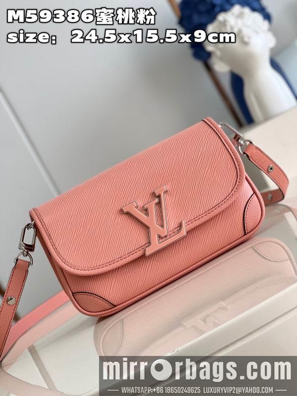 LV Replica Bags Buci M59386蜜桃粉24.5x15.5x9cm gf