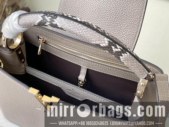 LV Replica Bags Capucines N92802淡咖色蛇31.5x20x11cm gf