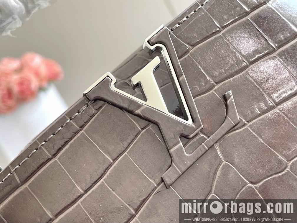 LV Replica Bags Capucines N94227 M48865深灰鳄鱼纹21x14x8cm gf