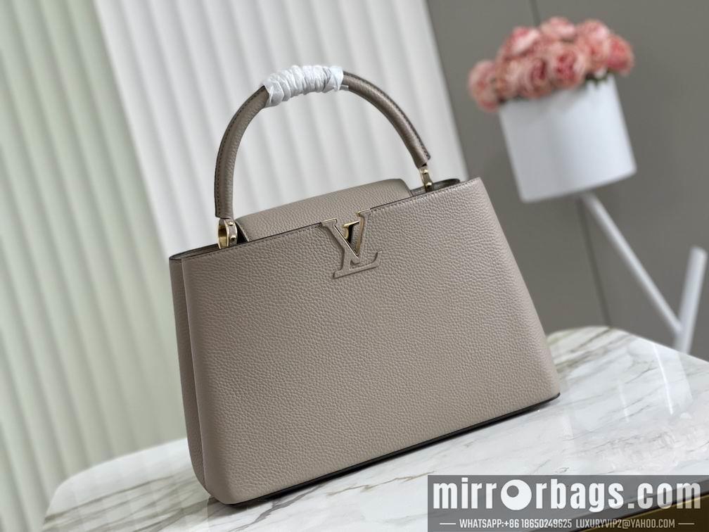 LV Replica Bags Capucines M42253 M48865淡咖 36x23x14cm gf