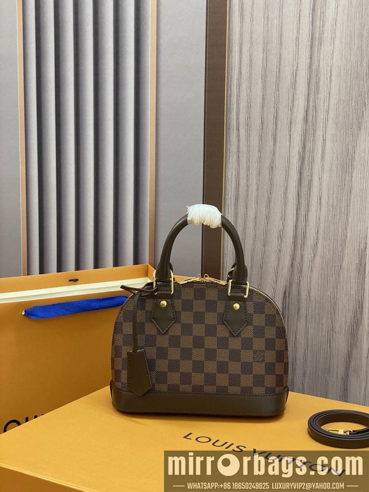 LV Replica Bags Alma N41221啡格25x19x12cm gf