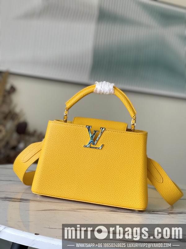 LV Replica Bags Capucines M57219黄色贝母 27x18x9cm gf