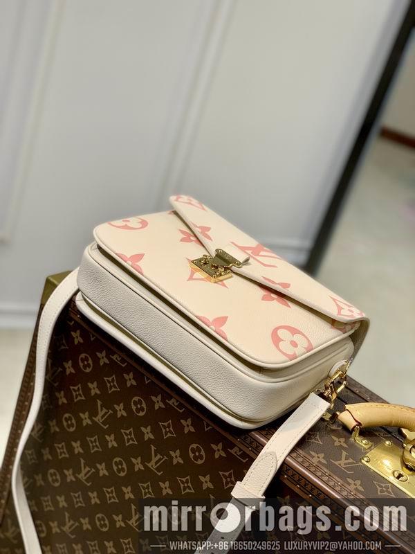 LV Replica Bags Speedy M45573白色粉印 25x19x7cm gf