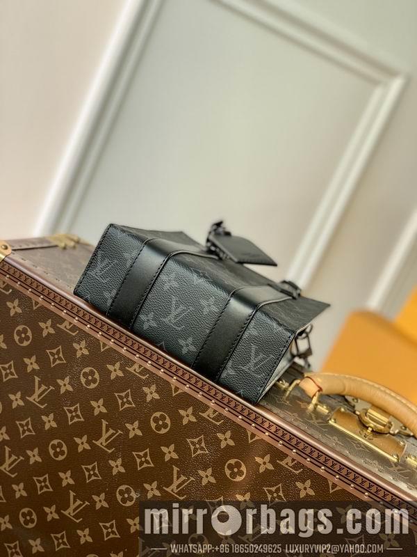 LV Replica Bags Sac Plat M46453黑花19x22x7cm gf