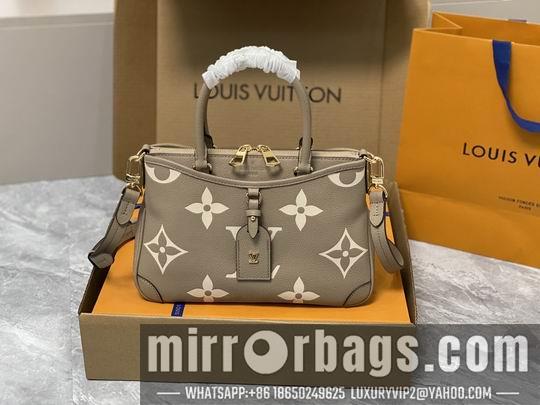 LV Replica Bags Trianon M46585杏M46488黑M46503米白28x18x8cm gf