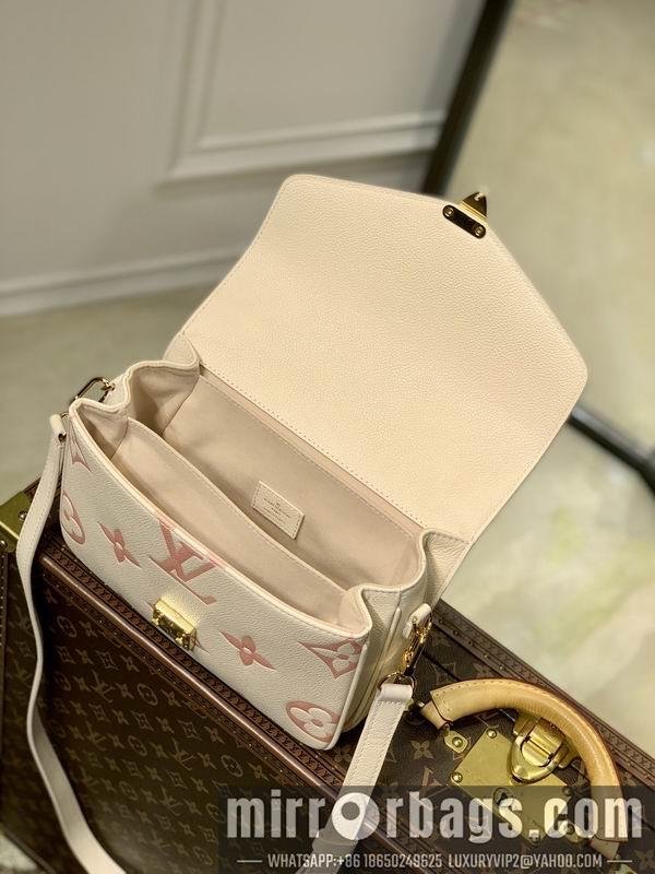 LV Replica Bags Speedy M45573白色粉印 25x19x7cm gf