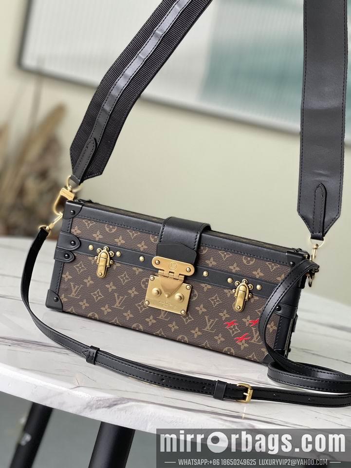 LV Replica Bags Petite Malle M46120古铜27x12x6.5cm gf1