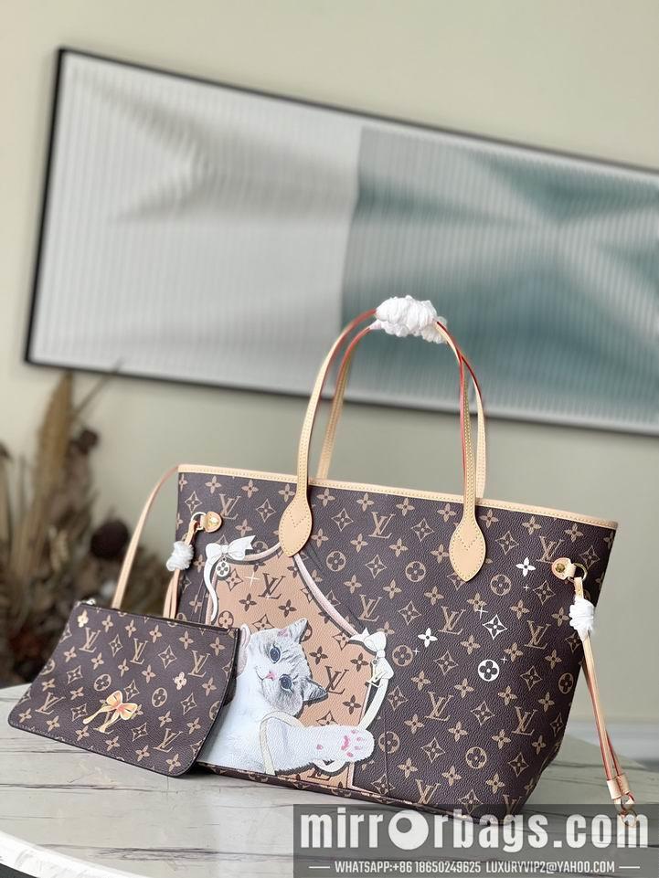 LV Replica Bags Neverfull M40995猫咪丝印32x29x17cm gf