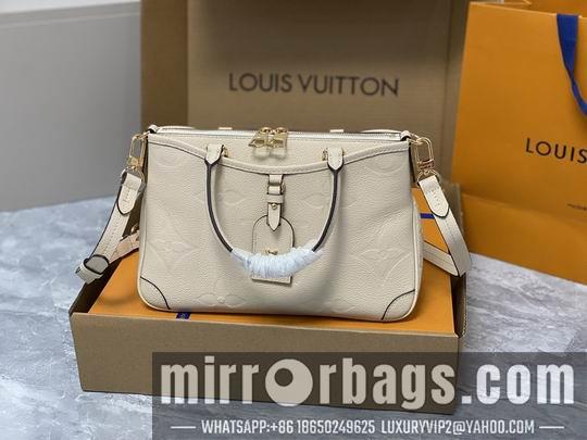 LV Replica Bags Trianon M46585杏M46488黑M46503米白28x18x8cm gf