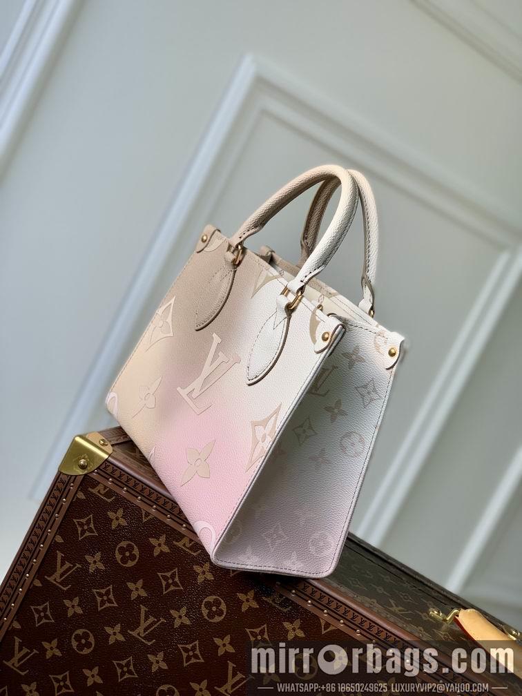 LV Replica Bags OnTheGo M59856渐变杏 25x19x11.5cm gf