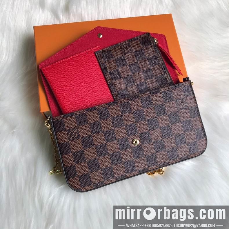 LV Replica Bags Pochette Felicie N63032 21X12X3 cm gf