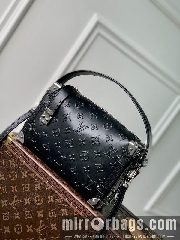 LV Replica Bags Petite Malle M21709全皮黑 21x14x6cm gf