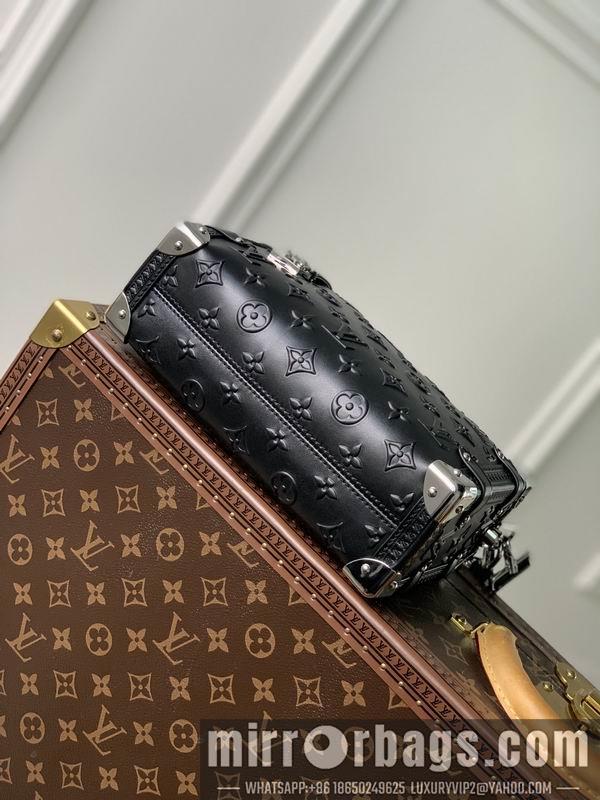 LV Replica Bags Petite Malle M21709全皮黑 21x14x6cm gf