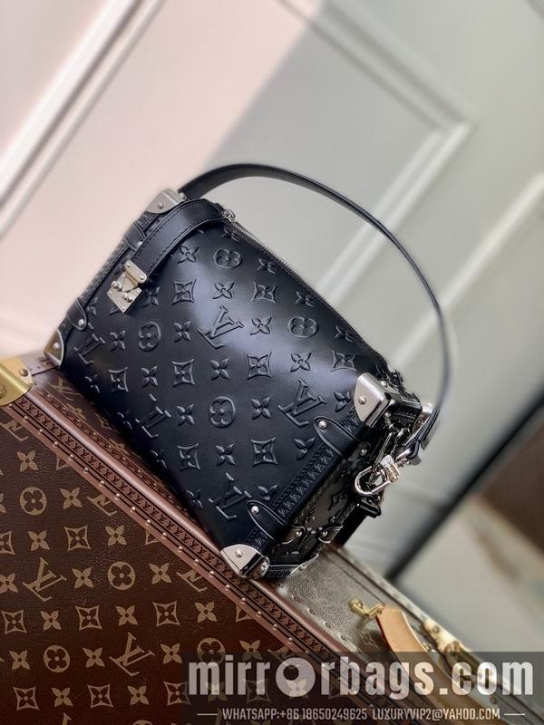 LV Replica Bags Petite Malle M21709全皮黑 21x14x6cm gf