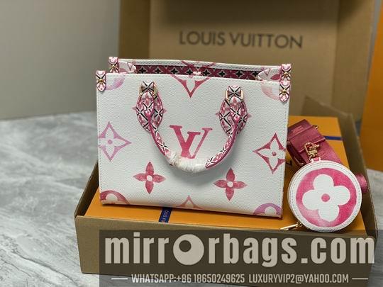 LV Replica Bags OnTheGo M22976玫红25x19x11.5cm gf