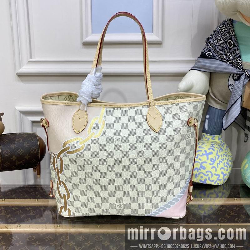 LV Replica Bags Neverfull N40471白格丝印31x28x14cm gf