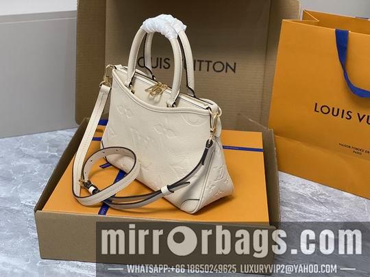 LV Replica Bags Trianon M46585杏M46488黑M46503米白28x18x8cm gf