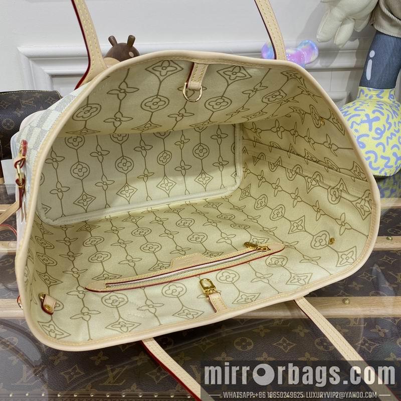 LV Replica Bags Neverfull N40471白格丝印31x28x14cm gf