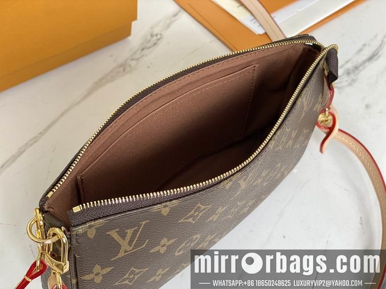 LV Replica Bags Pochette Acc Mila M40712 23.5x13.5x4 cm gf