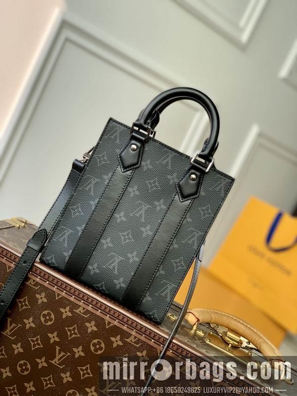 LV Replica Bags Sac Plat M46453黑花19x22x7cm gf