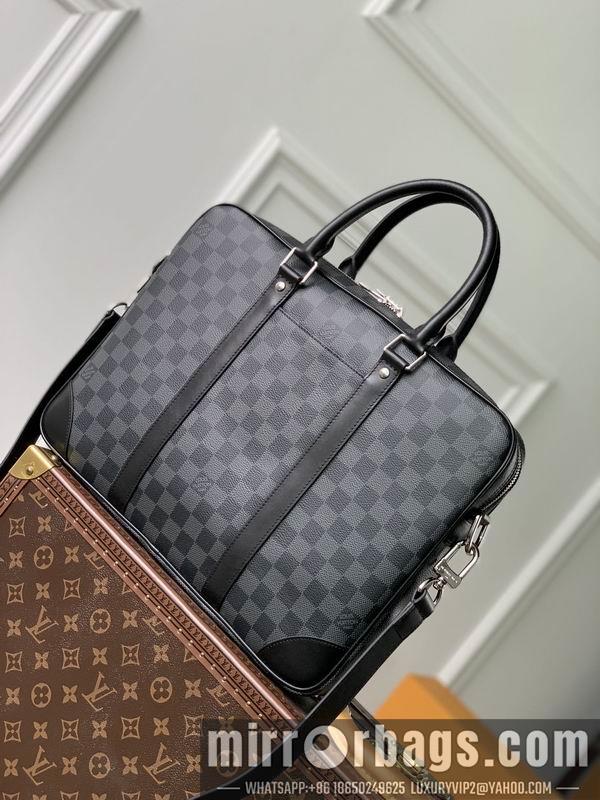 LV Replica Bags Voyage N40445黑格36.5x27.5x6cm gf