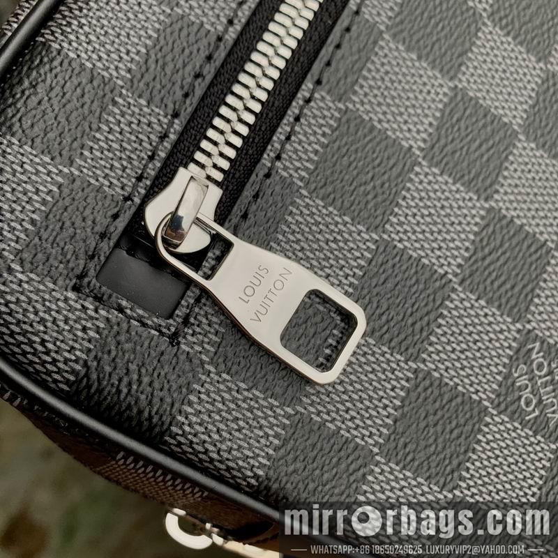 LV Replica Bags Pochette Kasai M41664黑格25x15.5x6.5cm gf