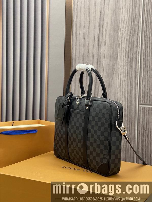 LV Replica Bags Damier N40445黑格36.5x27.5x6cm gf