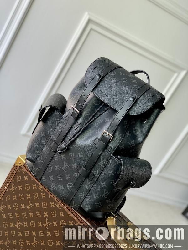 LV Replica Bags Christopher M46247黑花 32x39x12cm gf