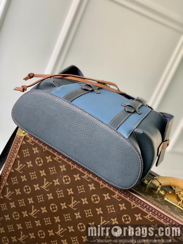 LV Replica Bags Christopher M21373蓝黑 32x39x12cm gf