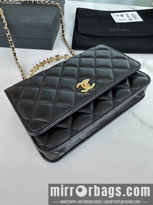 Chanel Replica Bags 3504 19X12X3.5cm BL 2colour