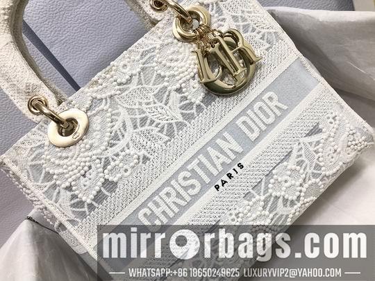 Dior Replica Bags Dior Lady M0565白色蚕蕾丝24x20x11cm wz