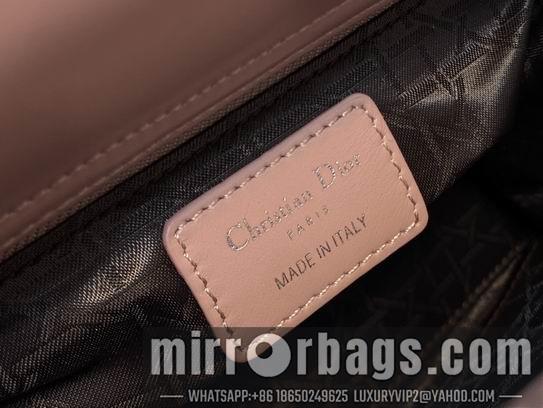 Dior Replica Bags Dior Lady M0538复古粉羊金 20cm wz2色