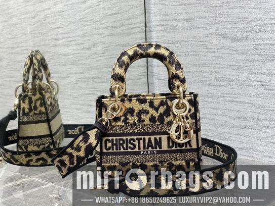 Dior Replica Bags Dior Lady豹纹 丛林刺绣 17cm wz5色