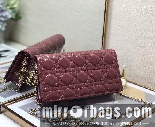 Dior Replica Bags Dior D6602漆皮藤格纹 22x12x3cm wz