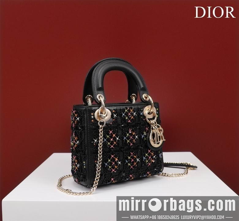 Dior Replica Bags Lady M050511 17X15X7cm BG 2colour