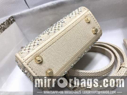 Dior Replica Bags Dior Lady S0856杏色珠钻12x10.2x5cm wz