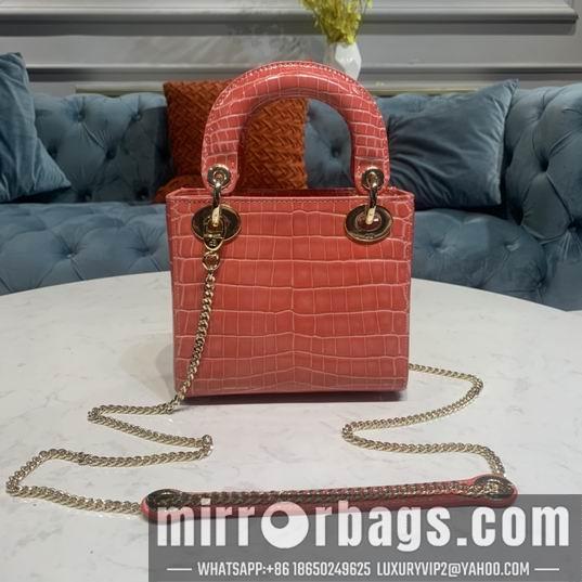 Dior Replica Bags Dior Lady鳄鱼压纹17x7.5x14cm yz