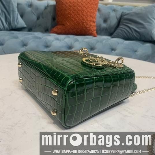 Dior Replica Bags Dior Lady鳄鱼压纹17x7.5x14cm yz