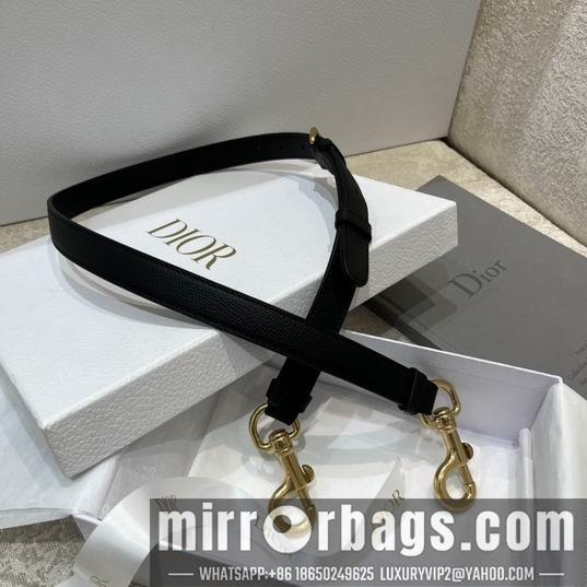 Dior Replica Bags Dior 马鞍包蓝 黑皮肩带 102cm wz