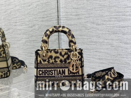 Dior Replica Bags Dior Lady豹纹 丛林刺绣 17cm wz5色