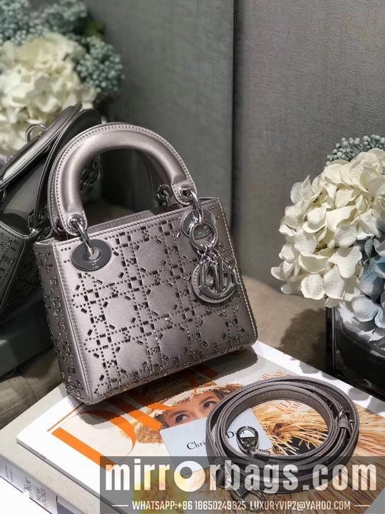 Dior Replica Bags Dior Lady 2011s丝绸烫钻17cm wo