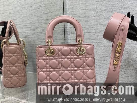 Dior Replica Bags Dior Lady M0538复古粉羊金 20cm wz2色