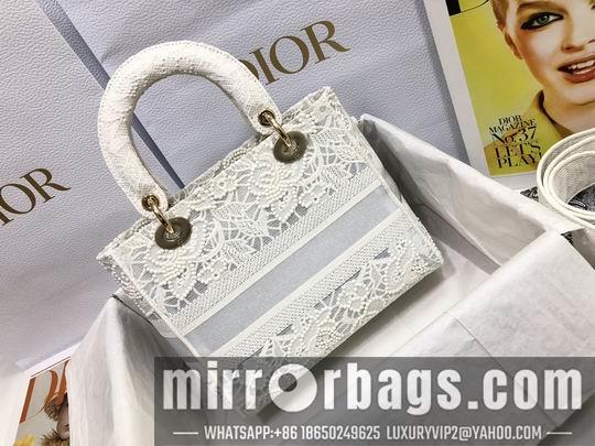 Dior Replica Bags Dior Lady M0565白色蚕蕾丝24x20x11cm wz