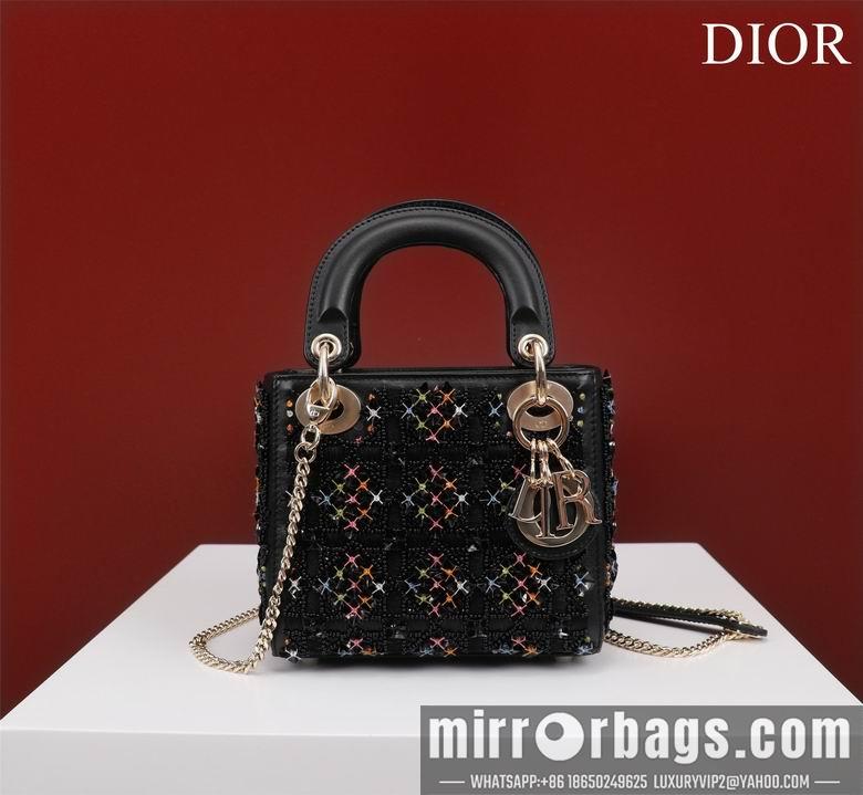 Dior Replica Bags Lady M050511 17X15X7cm BG 2colour