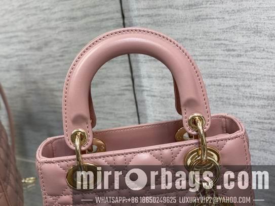 Dior Replica Bags Dior Lady M0538复古粉羊金 20cm wz2色