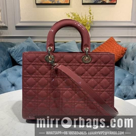 Dior Replica Bags Dior M44560木槿粉 深丹宁蓝漆金32x12x24cm wz