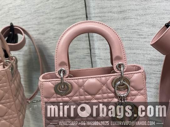 Dior Replica Bags Dior Lady M0538复古粉羊金 20cm wz2色