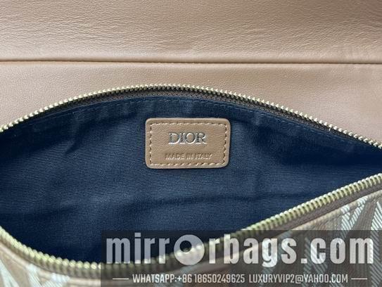 Dior Replica Bags Dior 咖啡色帆布26x19x4.5cm wz