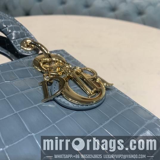 Dior Replica Bags Dior Lady鳄鱼压纹17x7.5x14cm yz