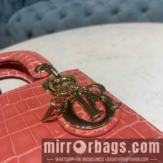 Dior Replica Bags Dior Lady鳄鱼压纹17x7.5x14cm yz